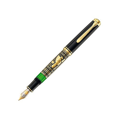 Pelikan M900 Toledo 900 Fountain Pen Nib F in Gift Box, Black