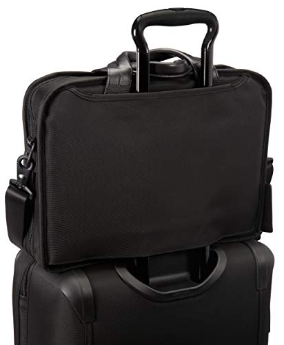 TUMI - Alpha 2 T-Pass Medium Screen Laptop Slim Brief Briefcase - 14 Inch Computer Bag for Men and Women - Black