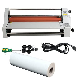 Fencia Laminator Machine with 17'' Laminating Film Roll - Hot/Cold Single/Dual Sided Thermal for School/Office/Commercial Use 110V