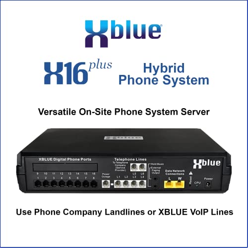 XBLUE NETWORKS X16 Plus VoIP System Bundle with (10) IP8g IP Phones