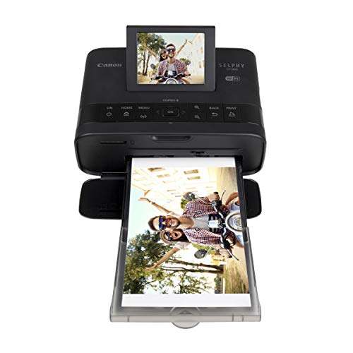 Canon Selphy CP1300 Wireless Compact Photo Printer with AirPrint and Mopria Device Printing, Black (2234C001)
