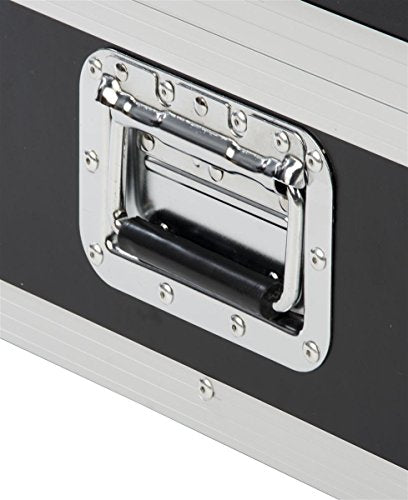 Shipping and Storage Case with Wheels, Handles, EVA Foam Padded, Metal Edges (45 x 12.5 x 32.5)