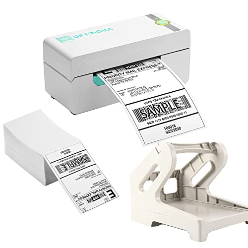 OFFNOVA Bluetooth Thermal Label Printer with a Stack of 500 4" x 6" Shipping Thermal Direct Label, Bundles
