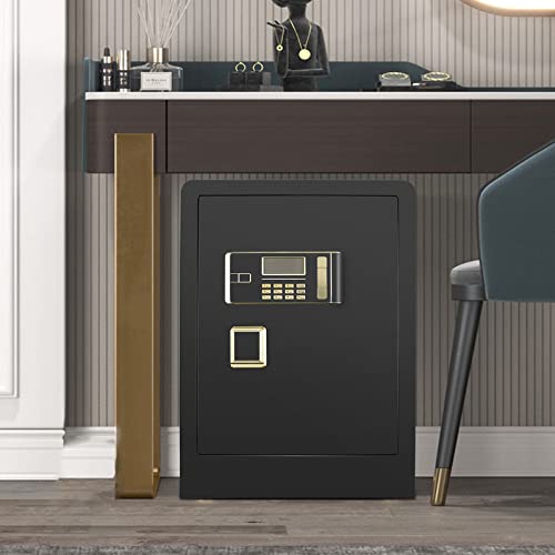 DIOSMIO Fireproof Safe with Fireproof Bag,HD LCD Screen Double Lock Cabinet Safe for Money Pistol Jewelry Files Storage,Fireproof Safe Box for Home Office Hotel(4.02Cub)