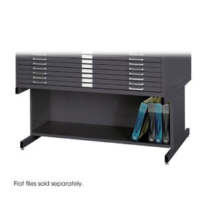 Safco Products 4977BL Flat File High Base for 5-Drawer 4996BLR and 10-Drawer 4986BL Flat Files, sold separately, Black