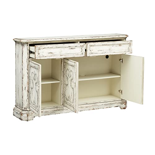 Coast to Coast Outsider Vintage Cream Credenza, 64.5 x 41 x 15