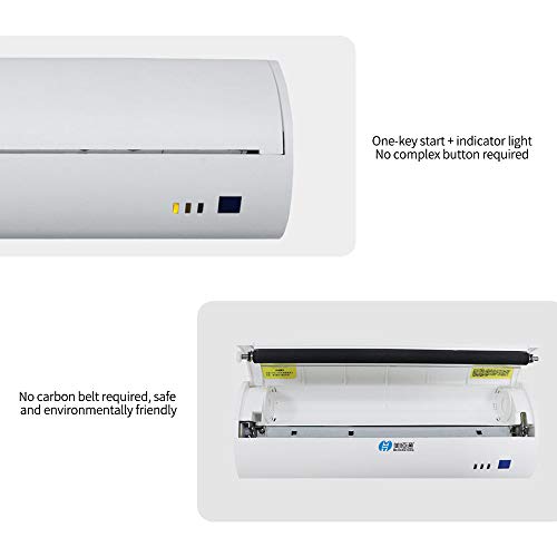 Docooler A4 Portable Thermal Printer BT Printer Built-in Battery Test Paper Document Photo Printer White US Plug