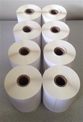 4" x 2" Direct Thermal for Zebra 2844 ZP-450 ZP-500 ZP-505 Shipping Labels Roll, 1" Cores. 4x2 Blank Labels Brand Made in The USA. (40 Rolls)