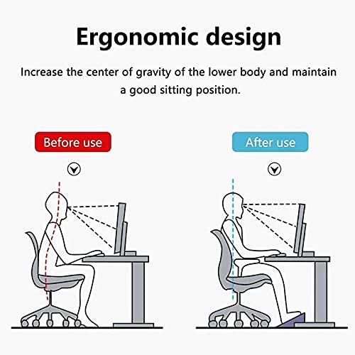Adjustable Footrest Height & Tilt Office Foot Rest Stool Under Desk Support