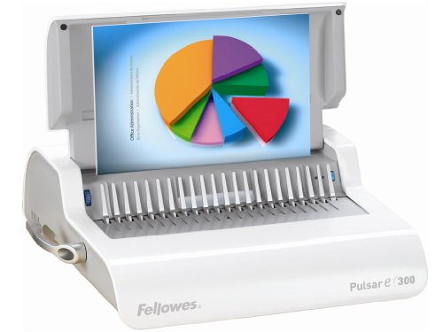 Fellowes Pulsar E 300 Electric Comb Binding Machine - 1.5" Max Diameter - 8.3" Max Width - 20 Sheets Punching - 300 Sheets Binding
