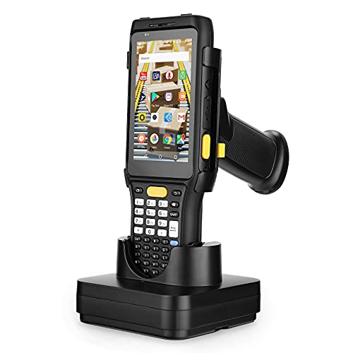 MUNBYN Long-Range Android Barcode Scanner with Spare Battery and Dock Charger