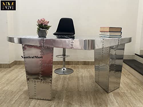 NauticalMart Aviator Wing Desk Aluminium Home Office Decor Furniture (72 Inches)