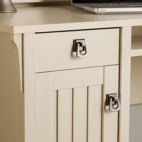 Antique White Computer Desk with Hutch Modern Writing Desk with Storage Shelves Office Desk Study Table Gaming Desk Workstation for Home Office Computer Desk with Drawers and Shelves