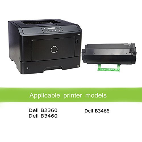 Awesometoner Compatible Dell 2360 5 Pack (331-9805) High Yield Black Toner Cartridge (M11XH, C3NTP) for Dell B2360 B2360d B3460dn B3465dn B2360dn B3465dnf 8,500 Pages.