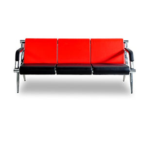 Bestmart INC 3-Seat Office Reception Sofa (RED)
