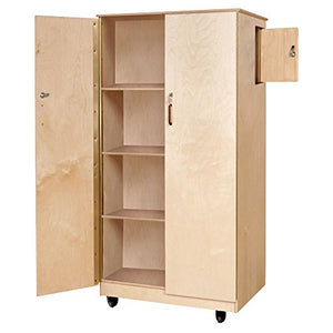 Wood Designs Mobile Teacher's Lock-it-up Cabinet