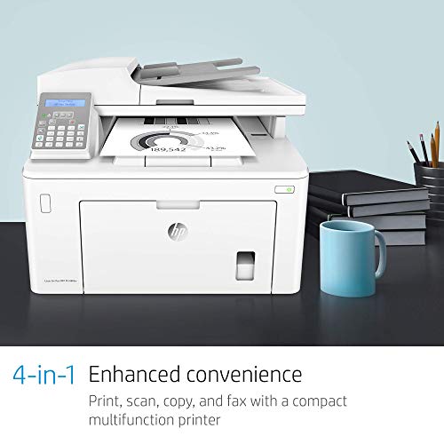 HP Laserjet Pro M148fdw All-in-One Wireless Monochrome Laser Printer, Fax, Mobile & Auto Two-Sided Printing, Works with Alexa (4PA42A)