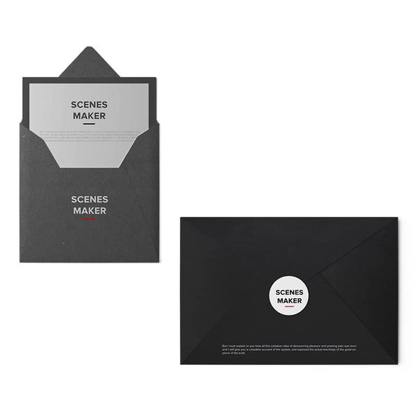 2000 Pack Custom Invitation Thick Paper Envelope Bronzing Printing Logo Retro Creative Special Paper Invitation Design for Business Office Letters Standard Mailing