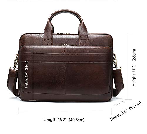 CHNOOI Watch Box Business Men Briefcase Laptop Bag Leather Men Messenger Bag Leather Leather Work/Office Bag Men Briefcase Men
