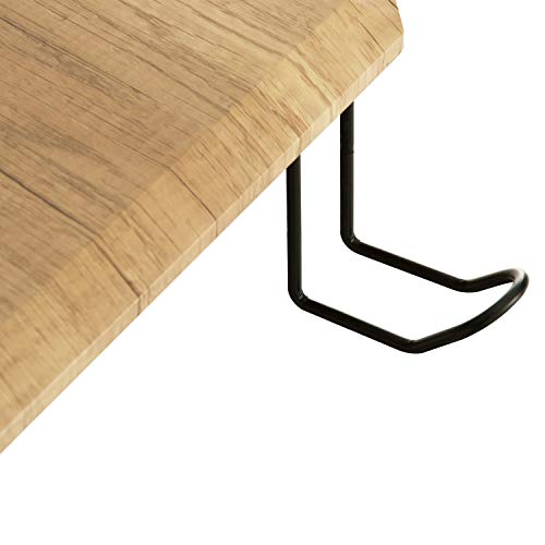 Techni Mobili Home Office Computer Writing Desk Workstation with Two Cupholders and a Headphone Hook-Pine