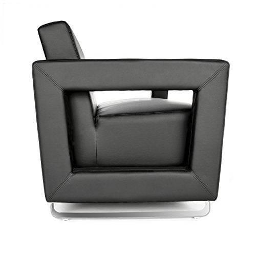 OFM 832-PU606 Distinct Reception Room Sofa, Black