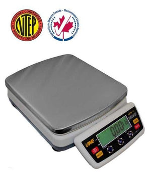 Intelligent APM-30 Portable Bench Shipping Scale, NTEP, Legal For Trade,30 kg/60 lb by 0.01 kg/0.02 lb,Platform size 11"X13",New