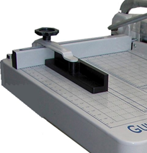 Tamerica GUILLO-MAX Heavy-Duty Stack Manual Power Paper Cutter, 360 sheets or 1-1/2" thick copy paper cutting capacity, 17" cutting length, Capable of smoothly cutting up to 360 sheets of printer paper at a time