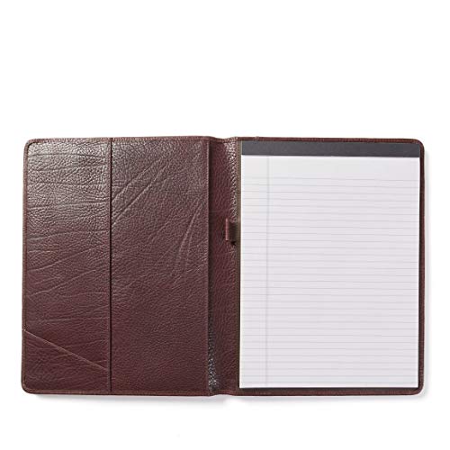 Leatherology Espresso Standard Padfolio with Pen Loop