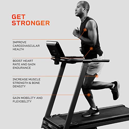 Lifepro Pacer Folding Treadmill for Home - Smart Motorized Portable Treadmill w/Auto Incline, Aux Bluetooth Speakers & Modern Display - Easy Assembly Compact Running Machine for Cardio & Weight Loss
