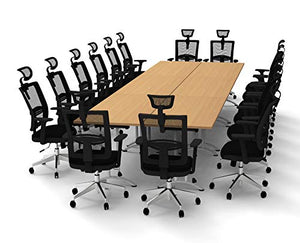 TeamWORK Tables 16 Seat Conference Meeting Seminar Tables & Chairs Set Model 6388 (BIFMA Top Spec)