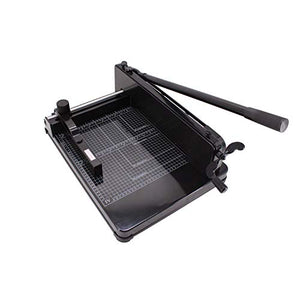 TEXALAN Heavy Duty Guillotine Paper Cutter -12'' (12'' Paper Cutter) Black