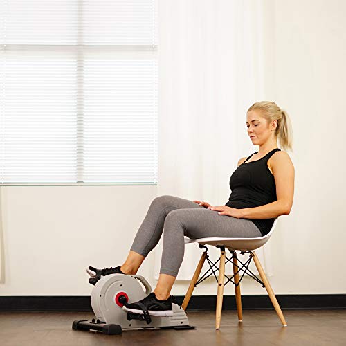 Sunny Health and Fitness Magnetic Under Desk Mini Bike Pedal Exerciser