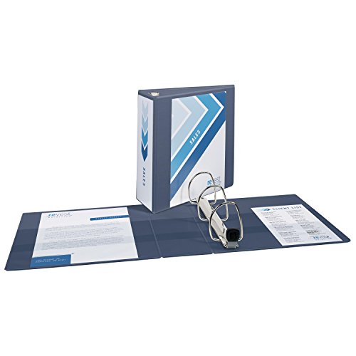 Avery Heavy-Duty View Binder with 4-Inch One Touch EZD Rings, Soft Purple, 1 Binder (79341)