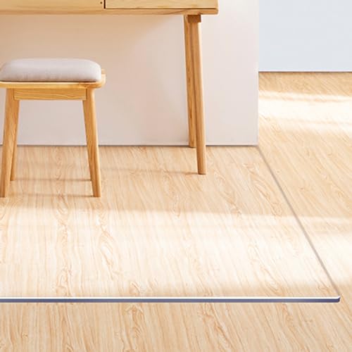 MOGGED Transparent PVC Floor Mat for Hard Wood Floor, Waterproof Protector Mat - Custom Size 140cmx600cm