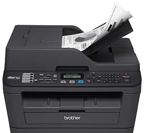 Brother International EMFCL2707DW Brother EMFC-L2707DW-(MFC-L2707DW)-Monochrome Laser All-in-One with Wireless Networking, Black (Renewed)