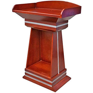 ZEELYDE Acrylic Wooden Lectern Podium Stand