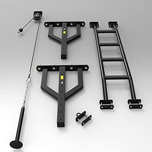 NENGGE Heavy Duty Chin Up Pull up Bar Wall Mounted Multifunctional Upper Body Workout Bracket Training Exercise Station Home Gym Fitness, Multi Grip Strength Training Equipment, Max 300KG,B