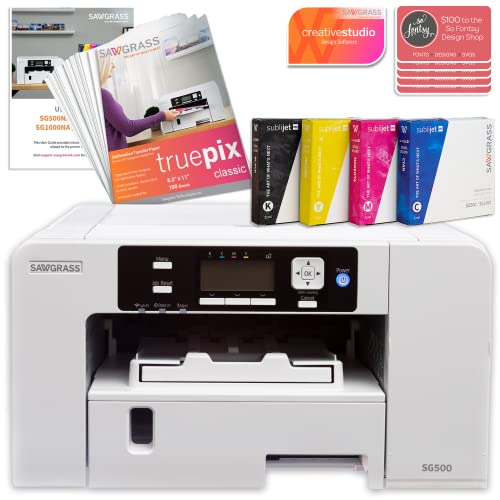 Sawgrass UHD Virtuoso SG500 Sublimation Printer Starter Bundle