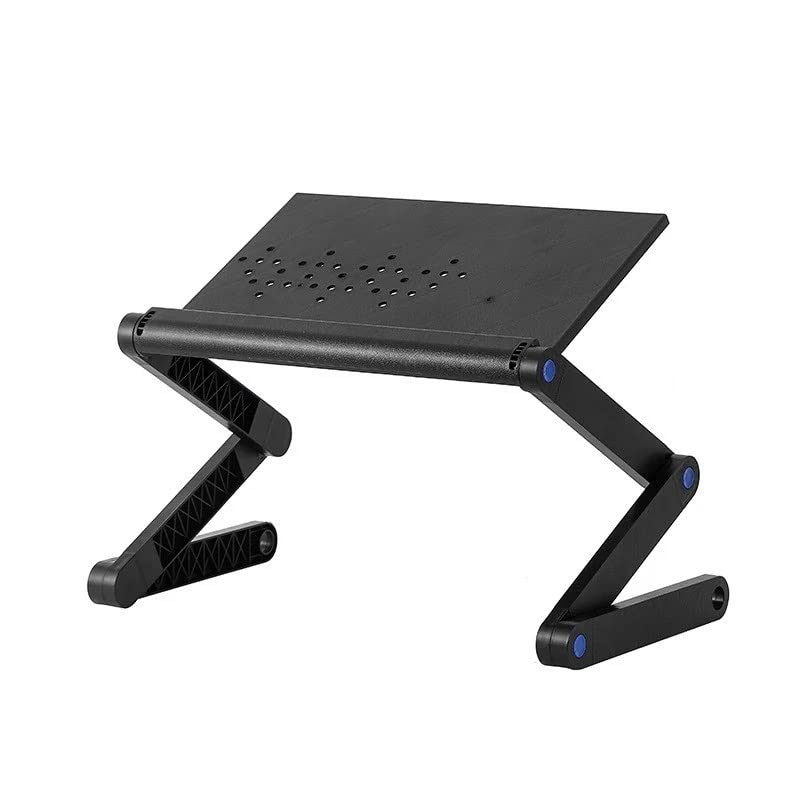 Multi-functional Folding Laptop Stand Holder Study Table Desk Wooden Foldable Computer Desk (Color : A)