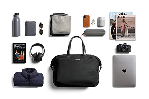 Bellroy Weekender (Duffle Travel Bag, Fits 13" Laptop, Internal Organization Pockets, Wide Mouth Opening) - Black