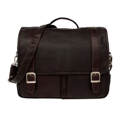 Piel Leather Ultimate Organized Portfolio, Chocolate, One Size