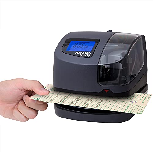 Amano TCX-35 Time Clock, Document, and Date Stamp