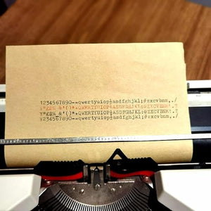 CParts Vintage Traditional English Typewriter - Black
