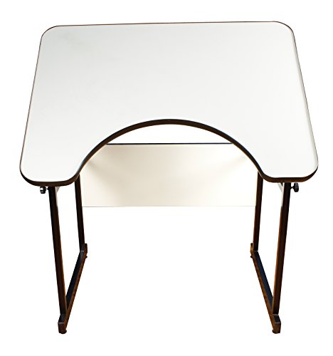 Alvin REFLEX-3 4-Post Table Black Base, White Top
