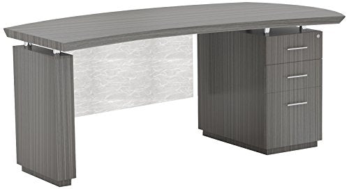 Mayline STRD66BTDW Sterling Desk, 66", Textured Driftwood Laminate