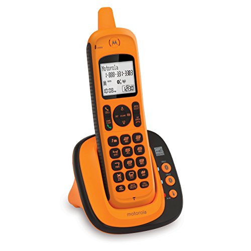Motorola XT801 DECT 6.0 Rugged Waterproof Cordless Phone with Bluetooth Connect to Cell, Amber, 1 Handset
