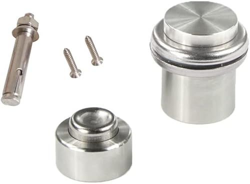Stainless Steel Magnetic Door Stopper - 2 Pieces Furniture Bathroom Hardware