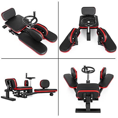 UNIGLE Leg Stretcher 330LBS Heavy Duty Leg Stretching Training Machine for Home Gym Foldable Leg Stretcher Strength Training Equipment Improve Flexibility Perfect for Dancer Men/Women