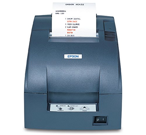 Epson TM-U220B, Impact, Two-color printing, 6 lps, Ethernet, Auto-cutter, Auto-Status, PS-180 Power supply, Dark Gray