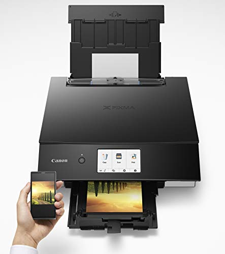 Canon PIXMA TS8320 Inkjet Wireless Color Printer All In One, Copier, Scanner, Black, Amazon Dash Replenishment Ready, Model:3775C002